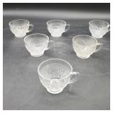 12 Clear Glass Punch Cups
