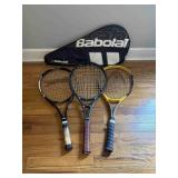 3 Tennis Racquets
