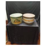 2 Vtg Misc Hatboxes