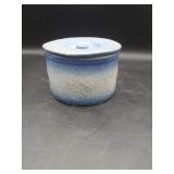 Antique Blue/White Stoneware Cherrie Lidded