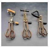 3 Vtg Hand Mixers