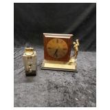 Vtg Golf Clock & Lighter