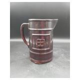 Vtg "Good Luck" Stoneware Pitcher
