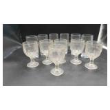 2 Sets of Clear Glasses