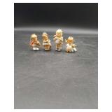 4 Vtg Hummel Christmas Ornaments