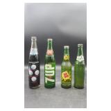 4 Vtg Bottles with Liquid