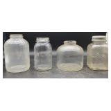 Atlas Mason Jar, Snow Drift Jar, Clear Glass