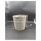 Vtg Galvanized Mop Bucket