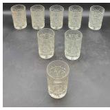 8 Fostoria Stowe Double Old Fashion Clear Glass