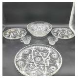 6 Star of David Glass Items