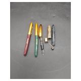 3 Vtg Strattford Fountain Pens