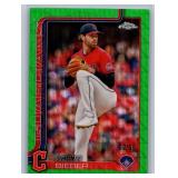 Shane Bieber Green Wave Refractor /99