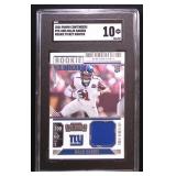 Malik Nabers Rookie Ticket Swatch SGC10