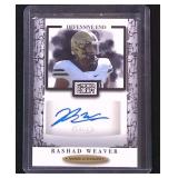 Rashad Weaver Rookie Auto