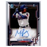 Maximo Acousta 1st Bowman Chrome Auto