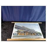 Johnson City Train Station 1986 Print By Ted Laws