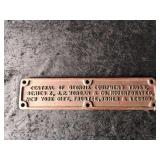 Vtg Trust plate, Central of Georgia Equipment  Tru