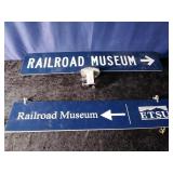 ETSU Railroad Museum Signs