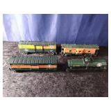 Lionel, Great Northern. 2 Box cars, Tank Car & Cab