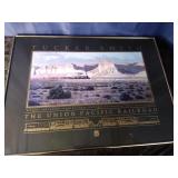 2 Framed Tucker Smith Train Posters