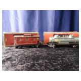 Lionel 2465 Sunoco 2 Dome Tank Car, 2657 Caboose