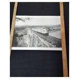 Vtg SantaFe Loco Print on Canvas & The General