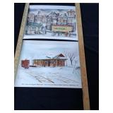 Various Winter Train Prints and Misc