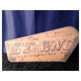 ET& WNC Transportation Co Wooden Replica Sign