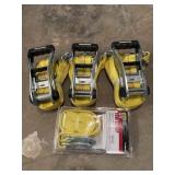3 NET Smart Straps &1 New Tow Strap