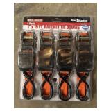 NIP Haul Master 4pc Ratchet Tie Downs