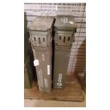 2 Metal Ammo Cans 2 Metal Ammo Cans