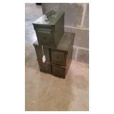 5 Metal Ammo Boxes 5 Metal Ammo Boxes