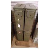 4 Metal Ammo Boxes 4 Metal Ammo Boxes