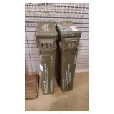 2 Metal Ammo Boxes 2 Metal Ammo Boxes