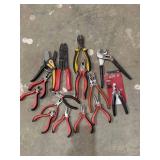 Box of Misc Pliers & Cutters