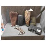 5 Pistol Cases & 1 Shell Holder 5 Pistol Cases & 1 Shell Holder