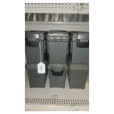 6 Plastic Ammo Boxes