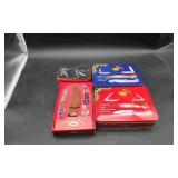 4 NIP Speciality S & D Leopard Tin Knife Sets 4 NIP Speciality S & D Leopard Tin Knife Sets