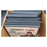 9 Framed Johnny Cash Albums & 1 The 9 Framed Johnny Cash Albums & 1 The