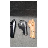 3 Leather Gun Holsters 3 Leather Gun Holsters