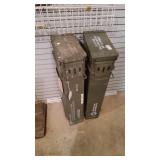 2 Metal Ammo Cans