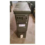 2 Metal Ammo Boxes