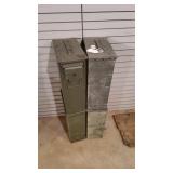 4 Metal Ammo Boxes