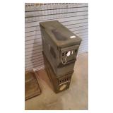 2 Metal Ammo Boxes