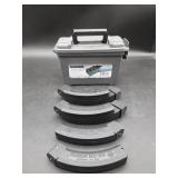 4 Ruger BX-25 Clips in Bunker Hill Plastic Ammo Bx 4 Ruger BX-25 Clips in Bunker Hill Plastic Ammo Bx
