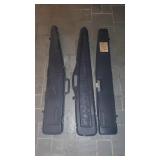 3 Hard Plastic Gun Cases 3 Hard Plastic Gun Cases