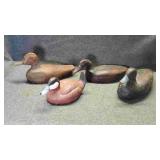 4 Wood Duck Decoys 4 Wood Duck Decoys
