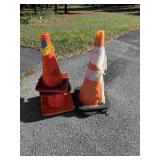 4 Misc Safety Cones