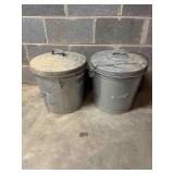 2 Beherns Aluminum Locking Lid Cans