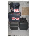 5 Plastic Ammo Boxes